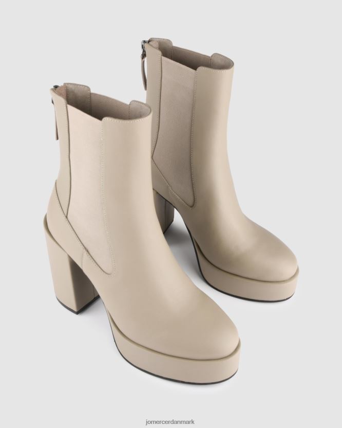 Jo Mercer emma ankelstøvler med høj platform taupe læder fodtøj H480V4147