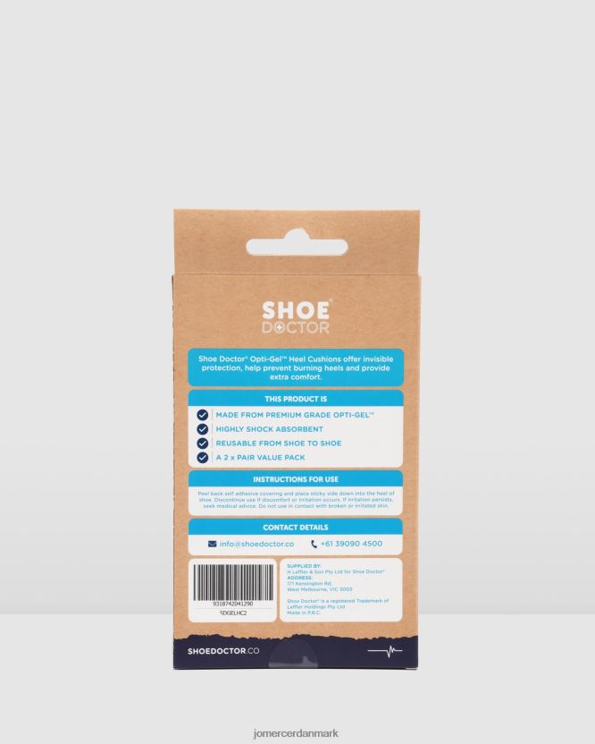 Jo Mercer shoe doctor opti gel hælpuder én farve tilbehør H480V4475