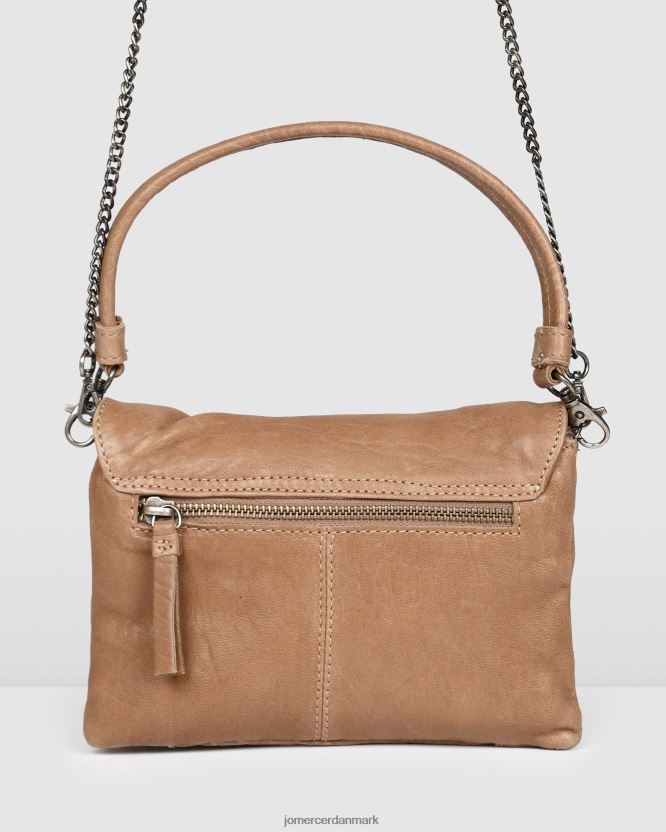 Jo Mercer biba logan konvolut cross body taske taupe læder tilbehør H480V4417