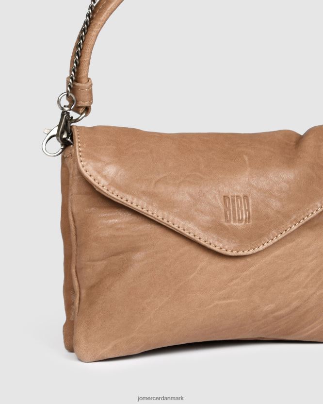 Jo Mercer biba logan konvolut cross body taske taupe læder tilbehør H480V4417