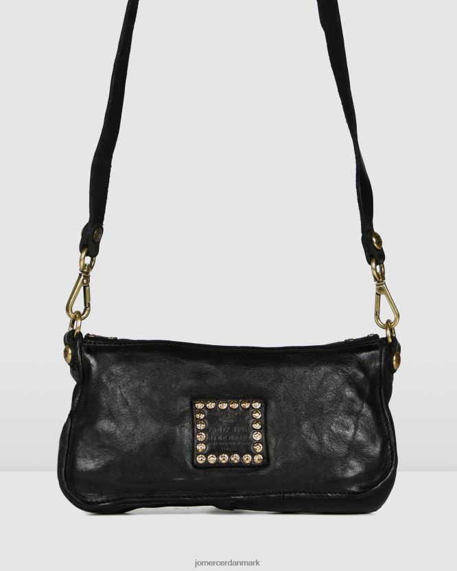 Jo Mercer campomaggi acqua mini cross body taske sort læder tilbehør H480V4412