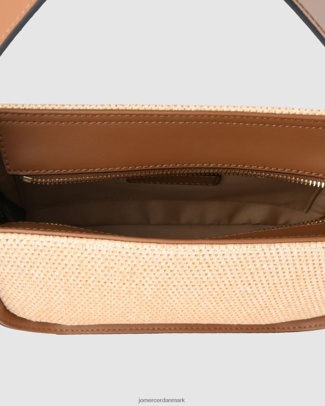 Jo Mercer renzo cross body taske tan raffia tilbehør H480V4403