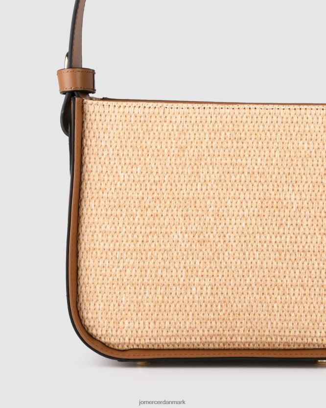 Jo Mercer renzo cross body taske tan raffia tilbehør H480V4403