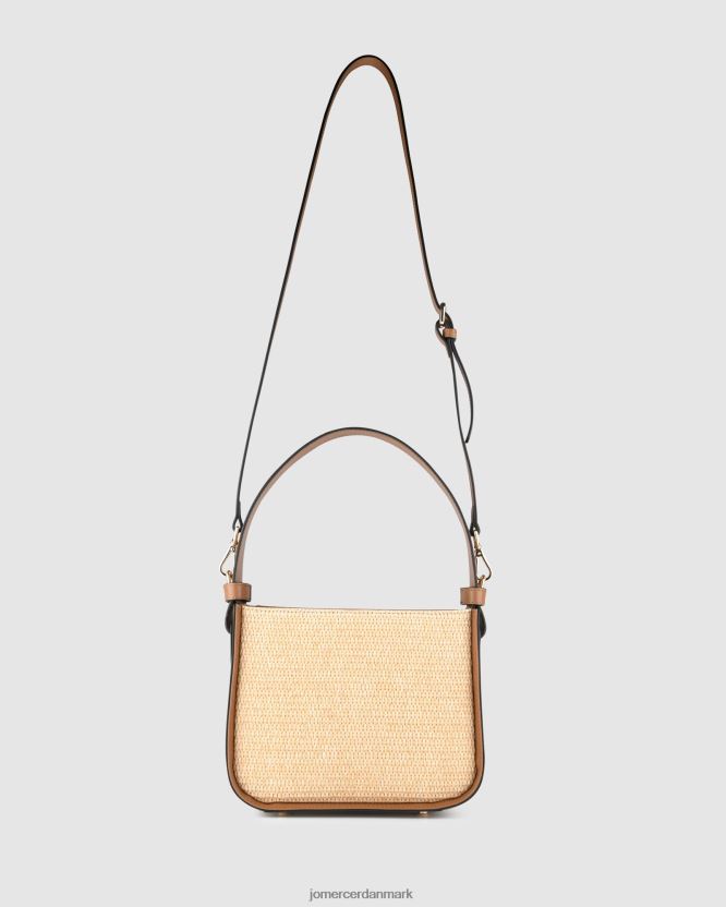 Jo Mercer renzo cross body taske tan raffia tilbehør H480V4403